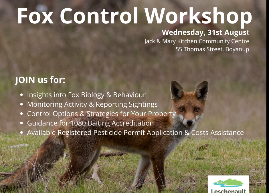 Fox Control Workshop – 31 August 2022