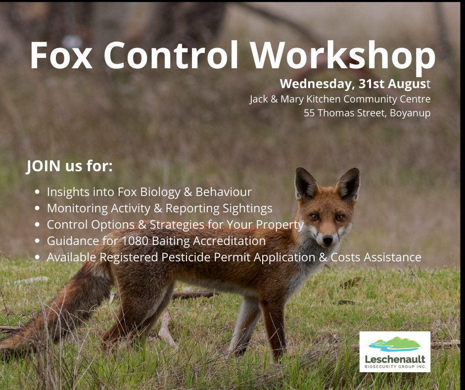 Fox Control Workshop – 31 August 2022